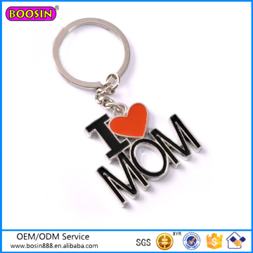 2016 Modeschmuck Ich Liebe Mom Keychain für Werbegeschenke